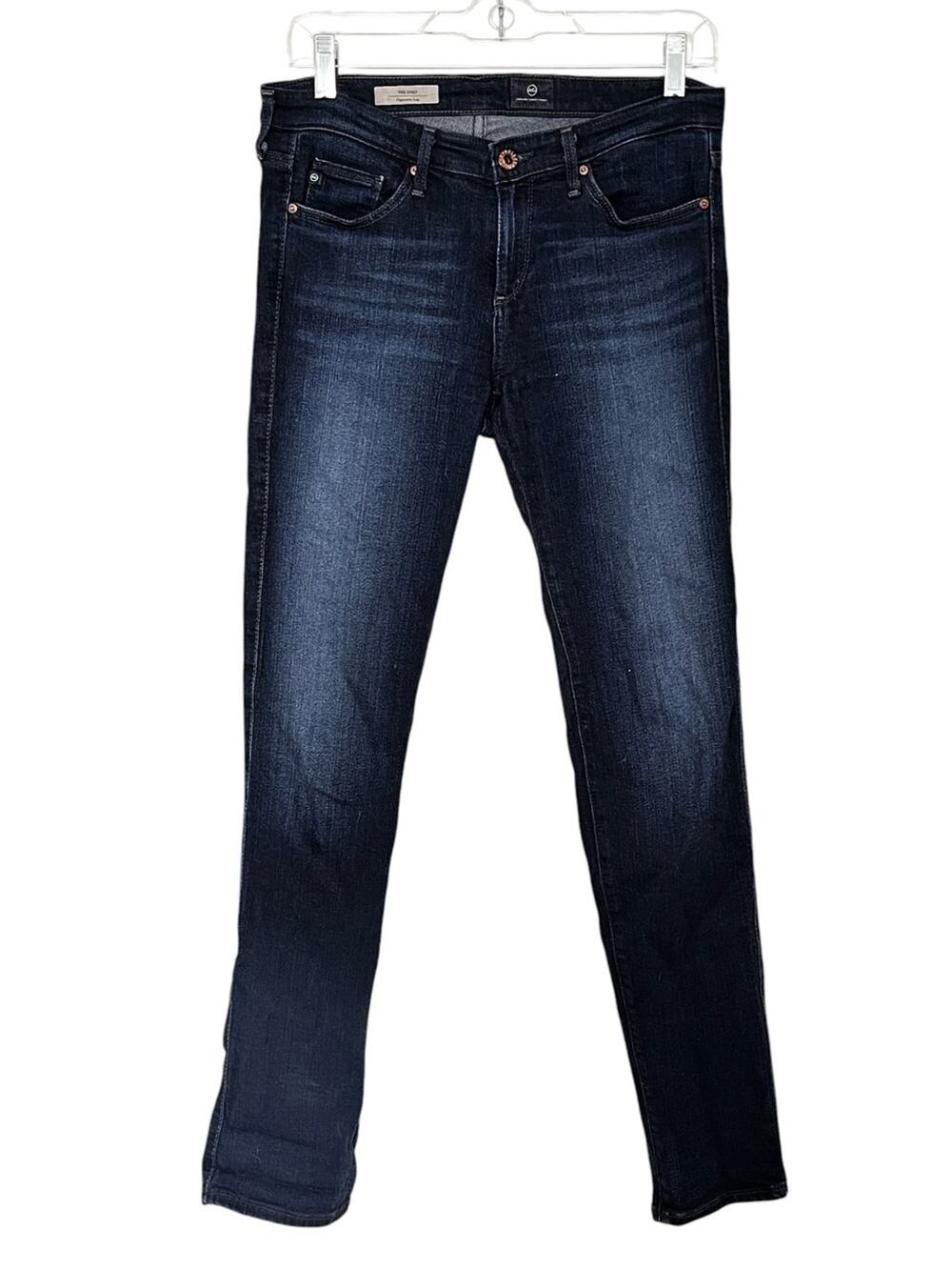 AG Adriano Goldschmied The Stilt Cigarette Leg Dark Wash Jeans size 27